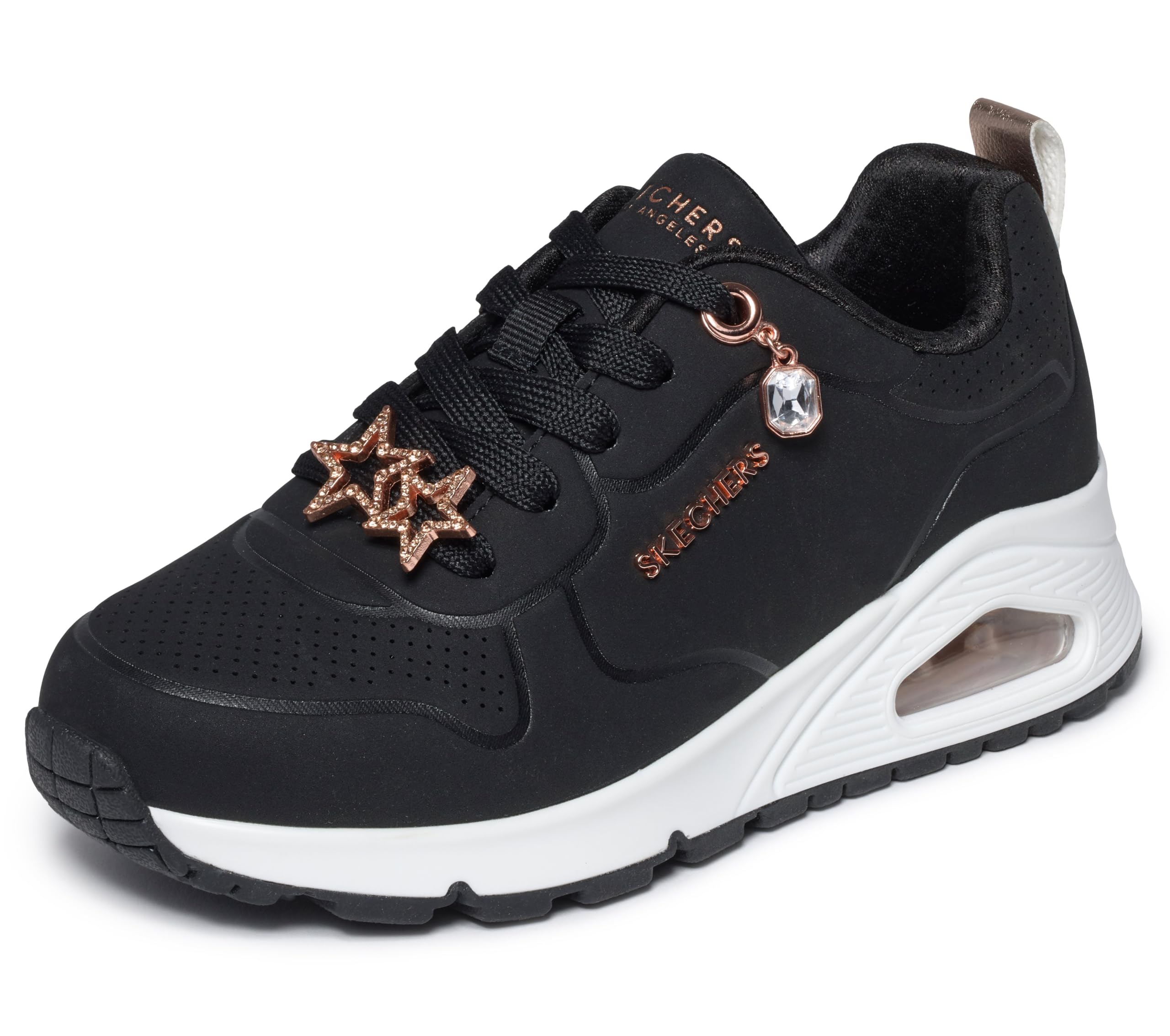 Skechers Uno Gen1 Trendy Jewels Scarpe da ginnasticaBambine e Ragazze | Casual, memory foam raffreddato ad aria, intersuola airbag visibile Skech-Air, con lacci
