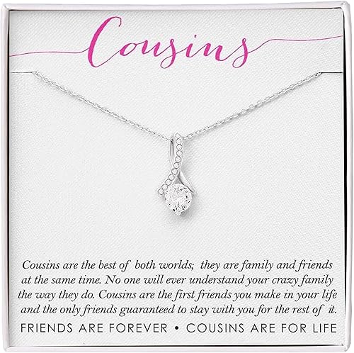 To My Cousin Necklace - Cousin Birthday Card For Women, Remember My Beauties, Gifts For Girlfriend Unique, Cosas De Amor Para Parejas, Detalles Para