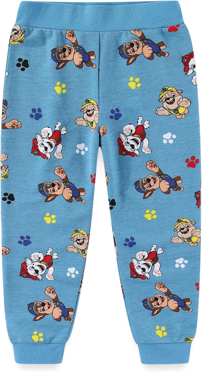 Paw Patrol Nickelodeon Boys 2-Piece Long Sleeve Shirt and French Terry Pants Set for Toddler and Big Kids - Image 3