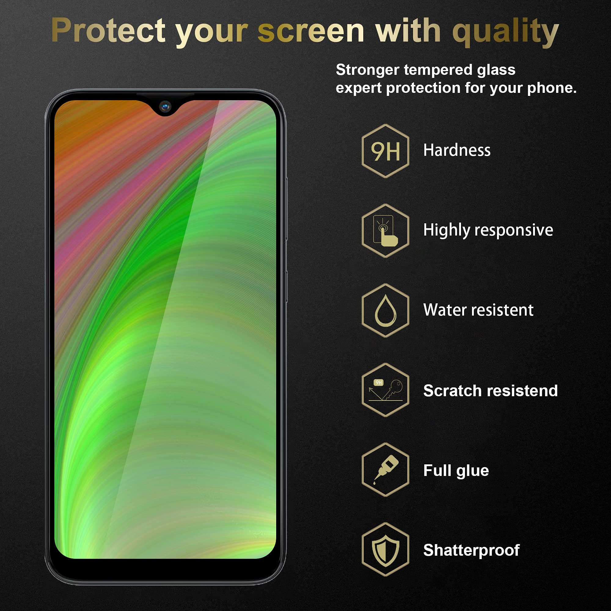 Cadorabo Vetro Temperato Per Wiko Y81, Pellicola Protettiva Trasparente 9H, Compatibile 3D Touch, Facile Applicazione