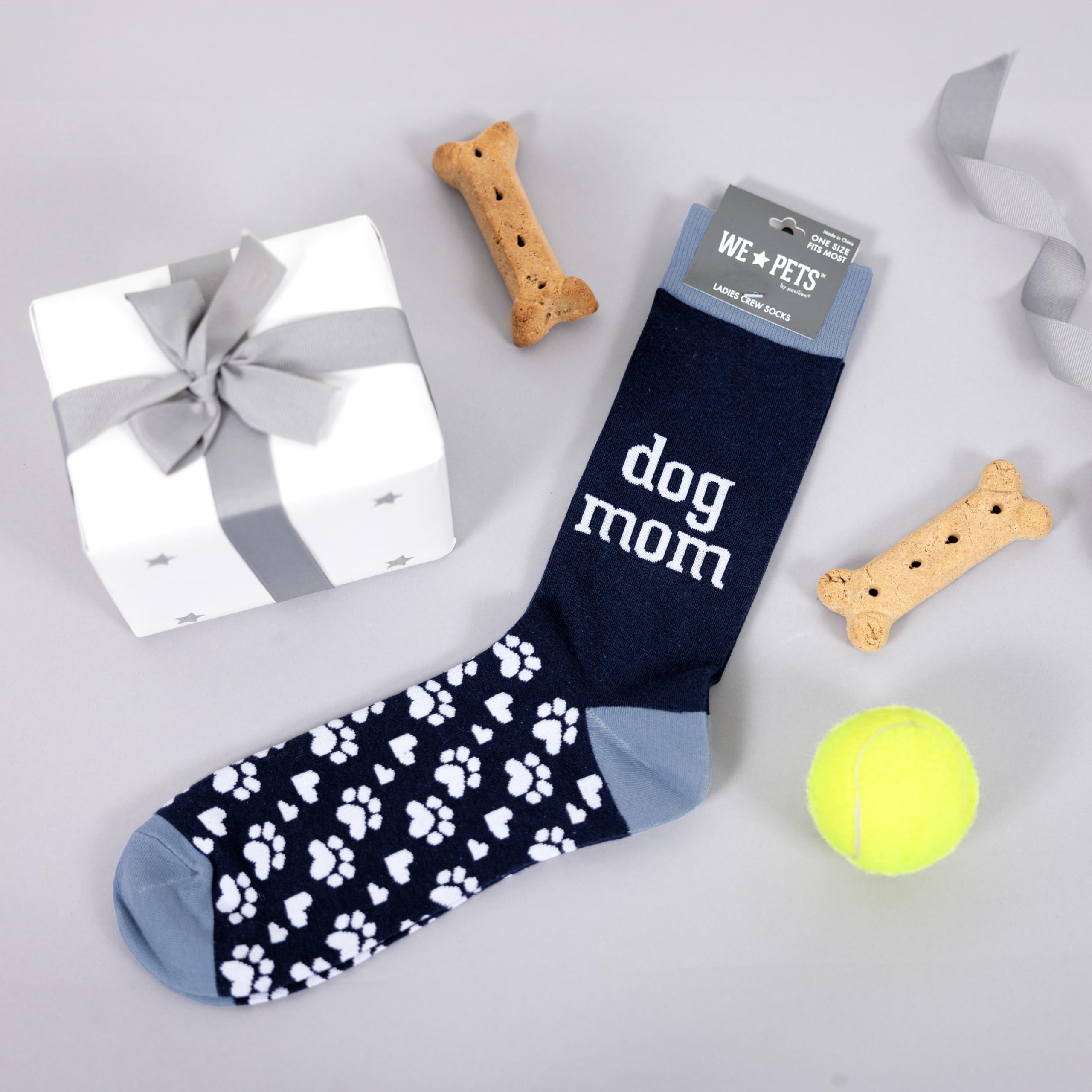 Pavilion - Cat Mom - Calcetines para mujer, talla M/L 9-13, diseño de gato felino, gatito, gato, padre, amante de las mascotas, mamá, regalo