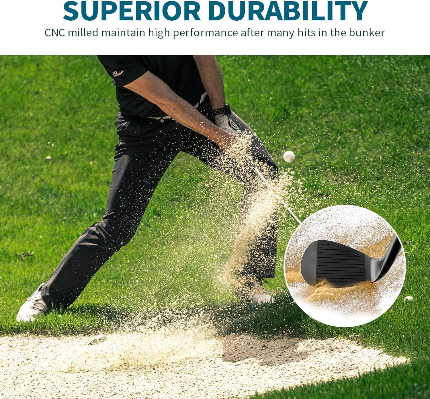 Golf Sand Wedges Set, 50/54/58 Grad Keile Golfschläger für Damen und Herren, Pitchingkeile für rechte Hand, Golf Geschenk