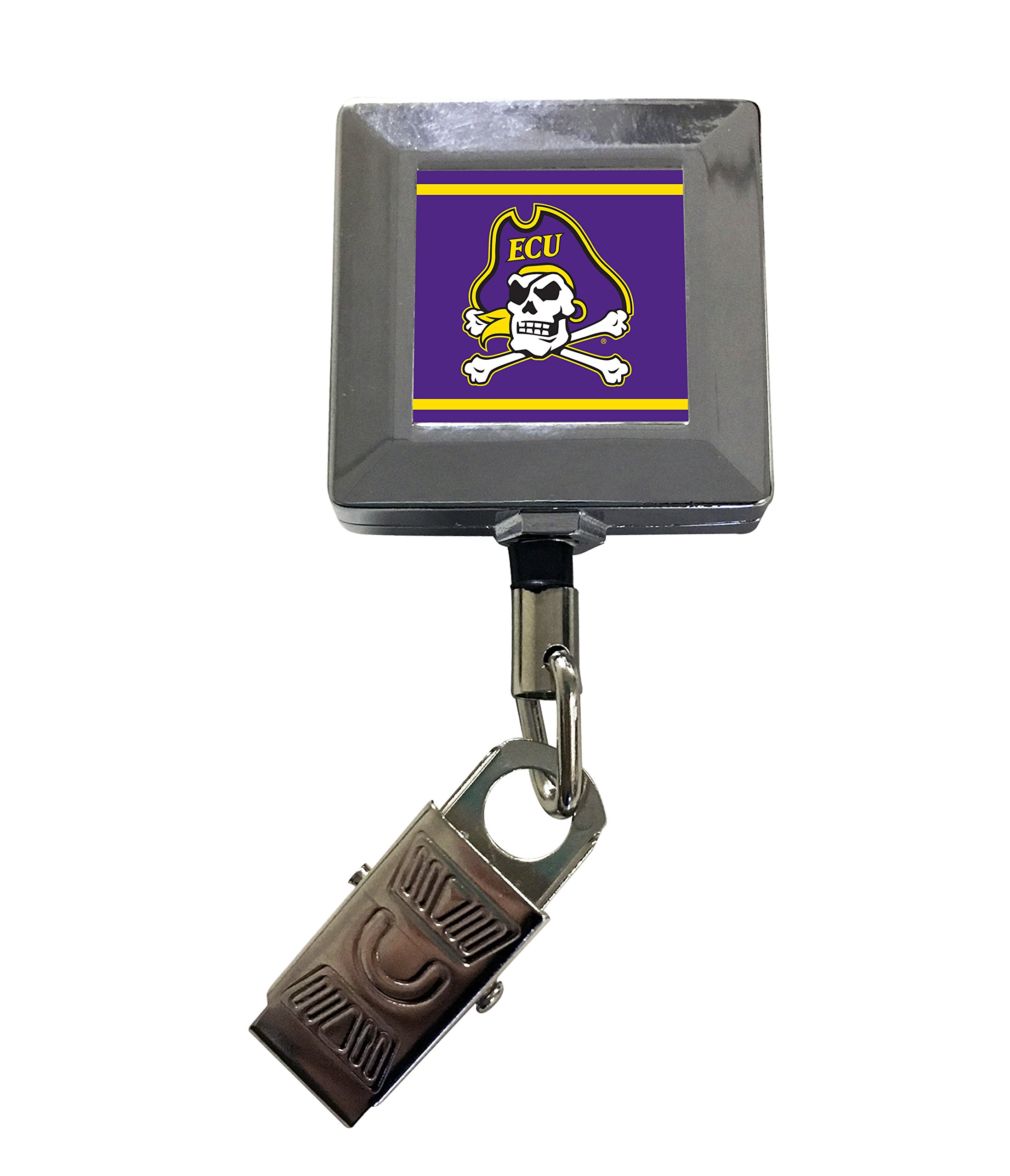 East Carolina Pirates 2-Pack Retractable Badge Holder Officially Licensed Collegiate Product