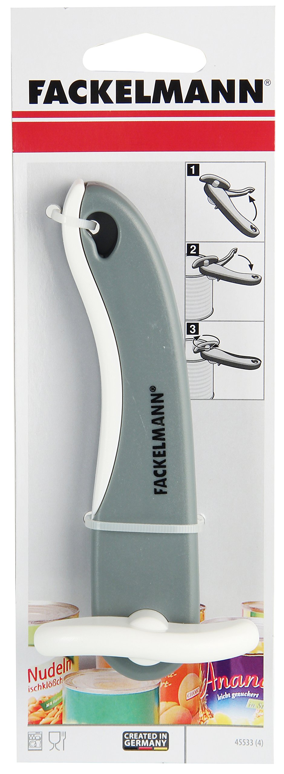 Fackelmann Apriscatole in ABS e Acciaio Inox, 15 cm