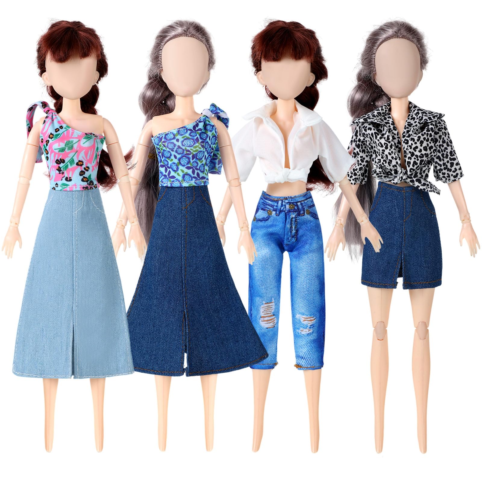 Shorts Barbie Doll Jeans Top Barbie Doll Jeans Skirt Navy Blue