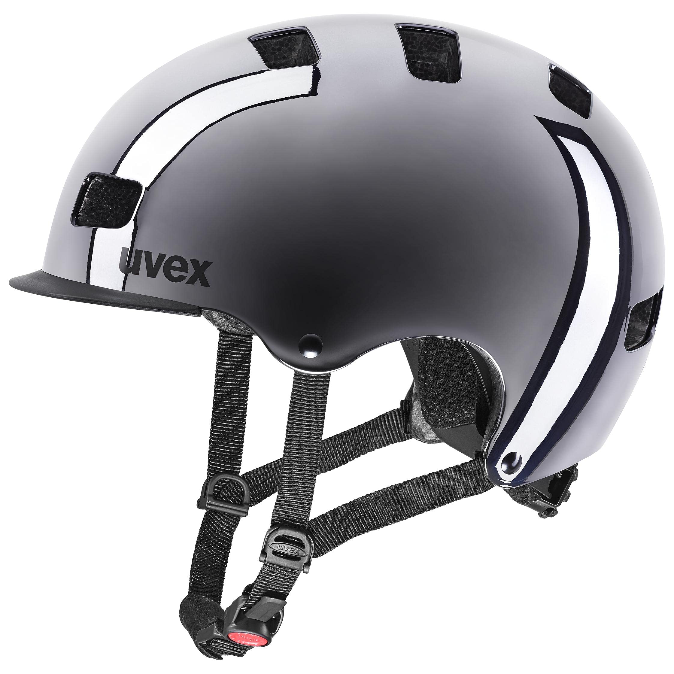 uvex fahrradhelm hlmt 5 Bike pro Chrome Fahrradhelm, Gunmetal Chrome, 55-58 cm | individuelle Größenanpassung - waschbare Polster Color:Pine Green Eurobike 2019 Livall BH51M electric-bikes
