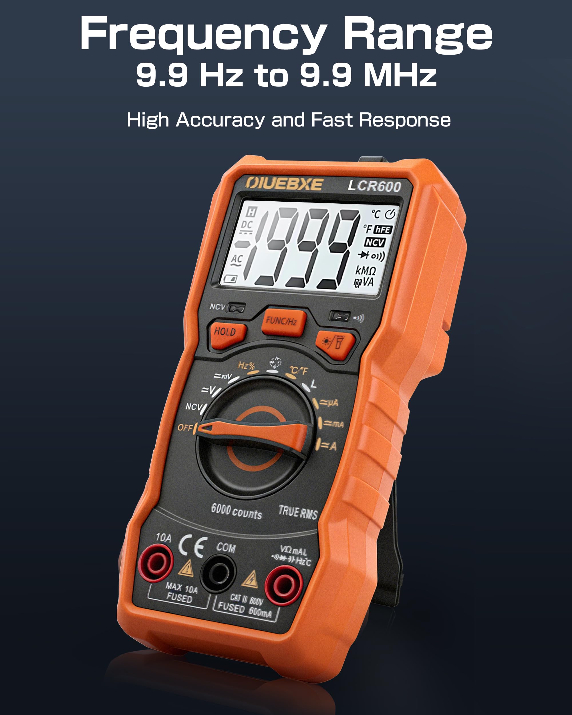 LCR600 LCR Meter Multimeter,AC/DC Voltage,Capacitance,Inductance,Resistance — Amazon image 6