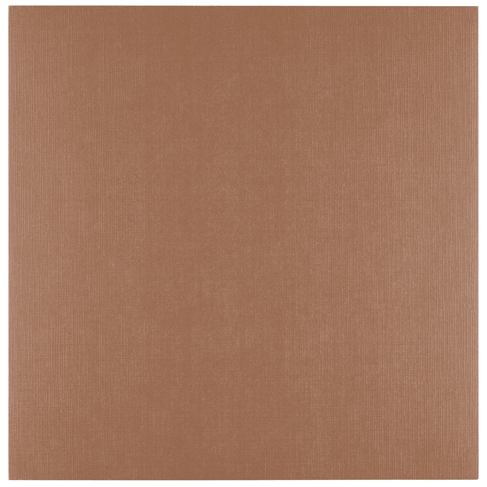 Vaessen Creative Linen Cardstock 12 x 12-25 pcs - Hazelnut (Brown) - 250 GSM Coloured Paper - Card Making Supplies for Scrapbooking and Crafting