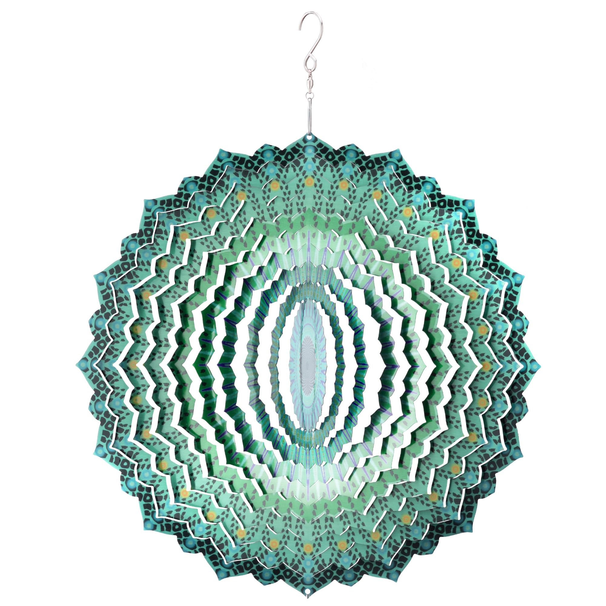 Navaris Garden Wind Spinner - Hanging Ornaments & Windmill Spinners - Kinetic Pinwheel Wind Mill - Outdoor Windmills for the Garden, Trees, Balcony for Men and Women