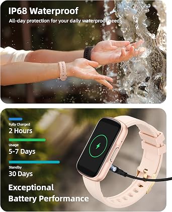 Fitness Tracker with Step Counter/Calories/Stopwatch, Heart Rate Monitor