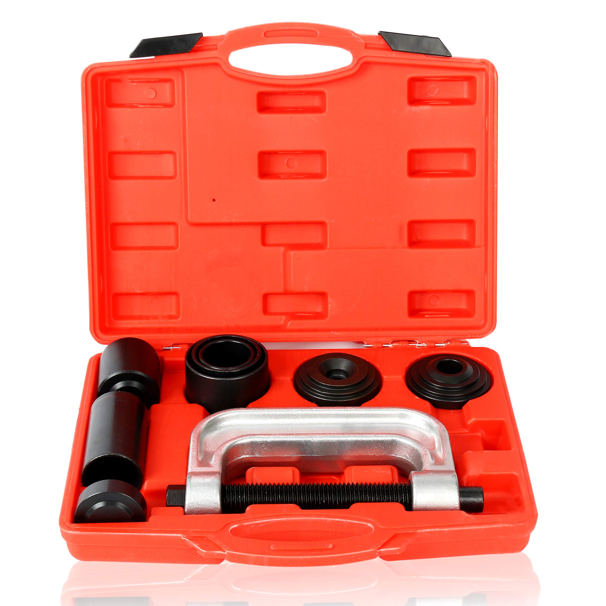 FreeTecHeavy Duty Ball Joint Press & U Joint Removal Tool Set with 4 Adapters, Ball Joint Removing Tool for Most 2WD 4WD Cars Light Trucks