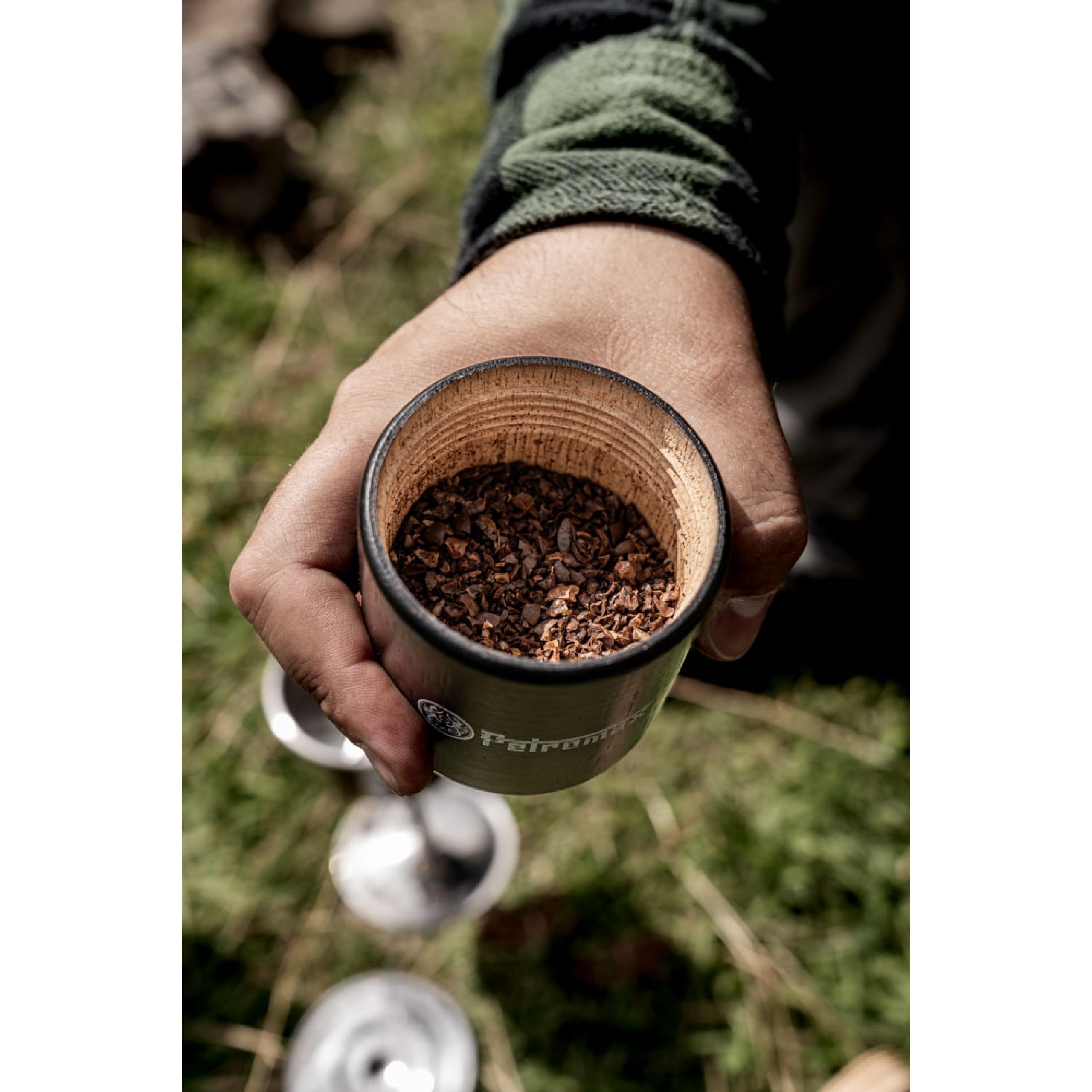 Petromax Handkaffeemühle Mahlwerk aus Gusseisen Mahlgrad einstellbar in 5 Stufen