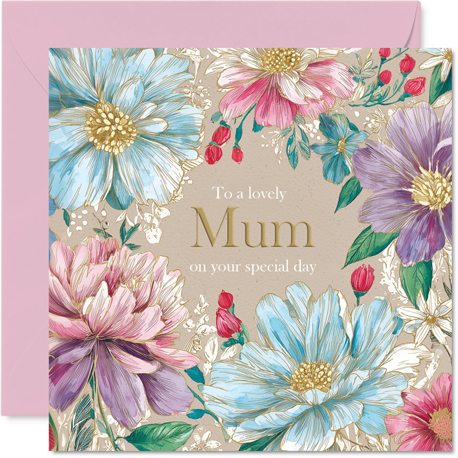Mum Birthday Card, Special Greetings