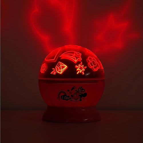 Miniatura 5 de Idea Nuova Disney Minnie Mouse - Lámpara de proyección LED giratoria para niños y luz nocturna