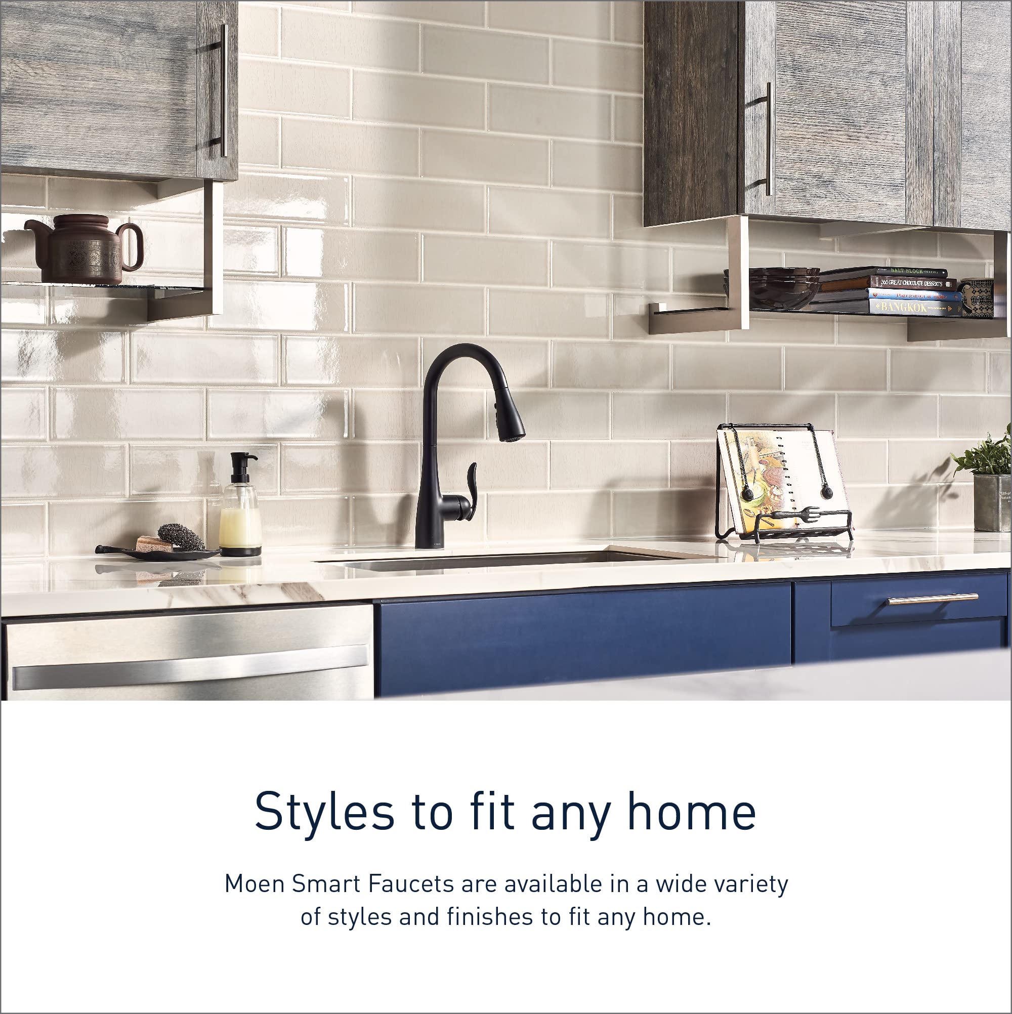 Moen 7594EVC Arbor Smart Faucet Touchless Pull Down Sprayer ...