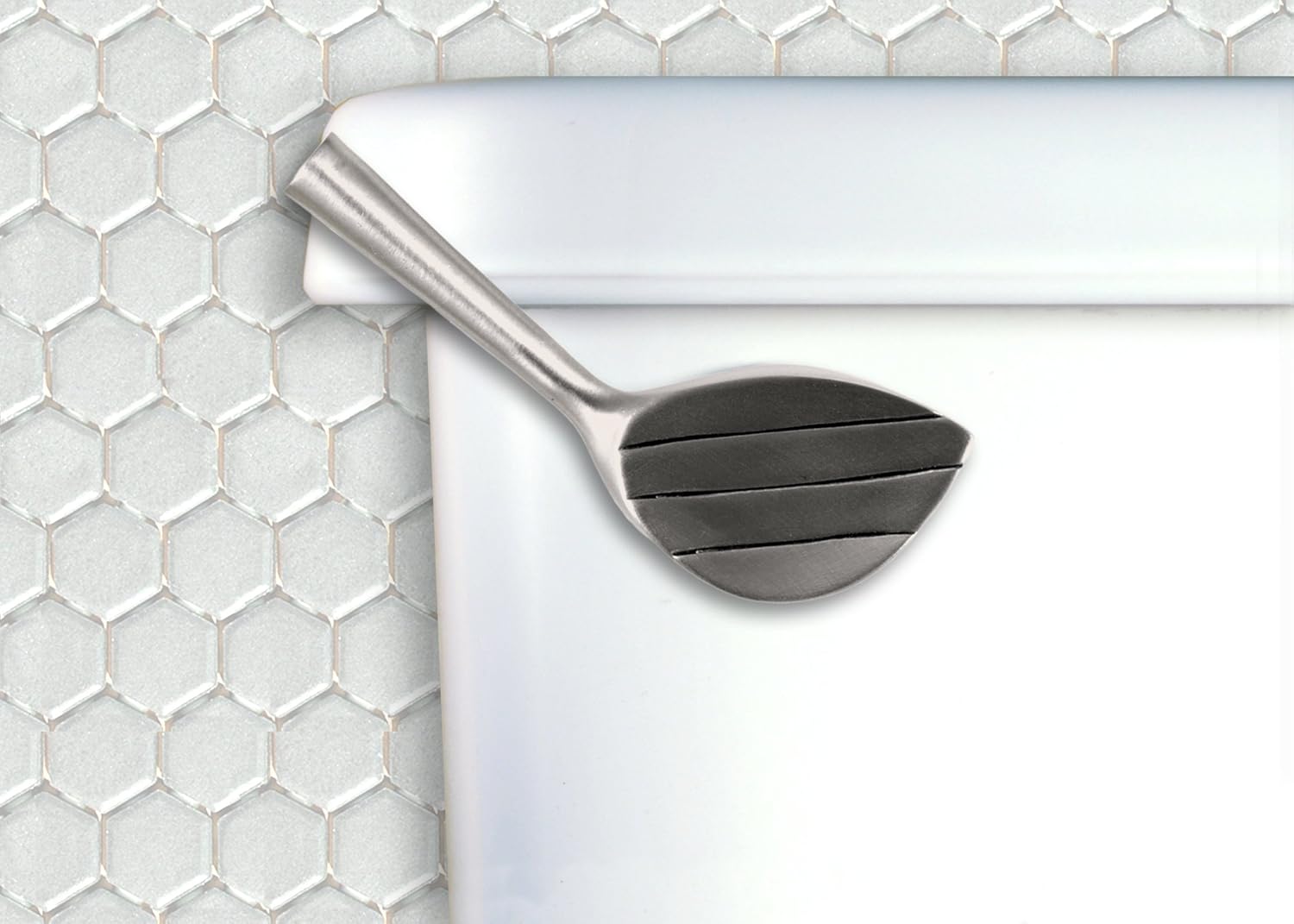 Golf Club Toilet Flush Handle Front Mount in Satin Pewter Finish
