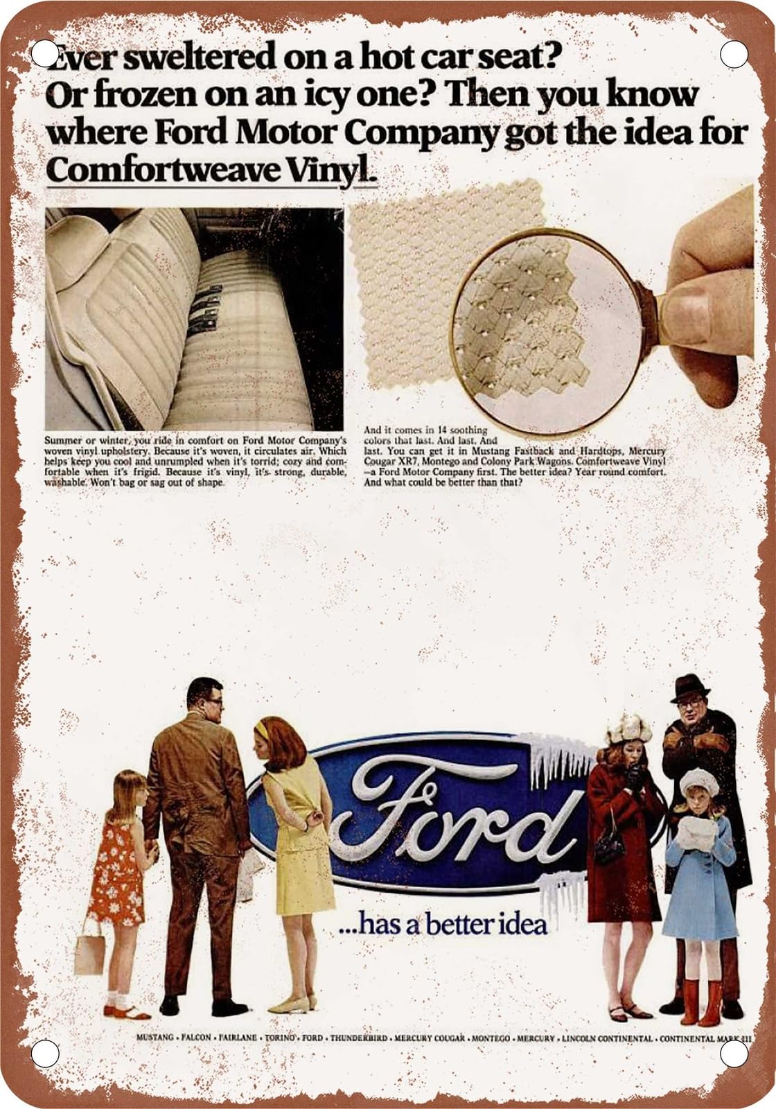 METAL SIGN - 1968 FMC Vintage Ad 03 - Old Retro Rusty Look home decor