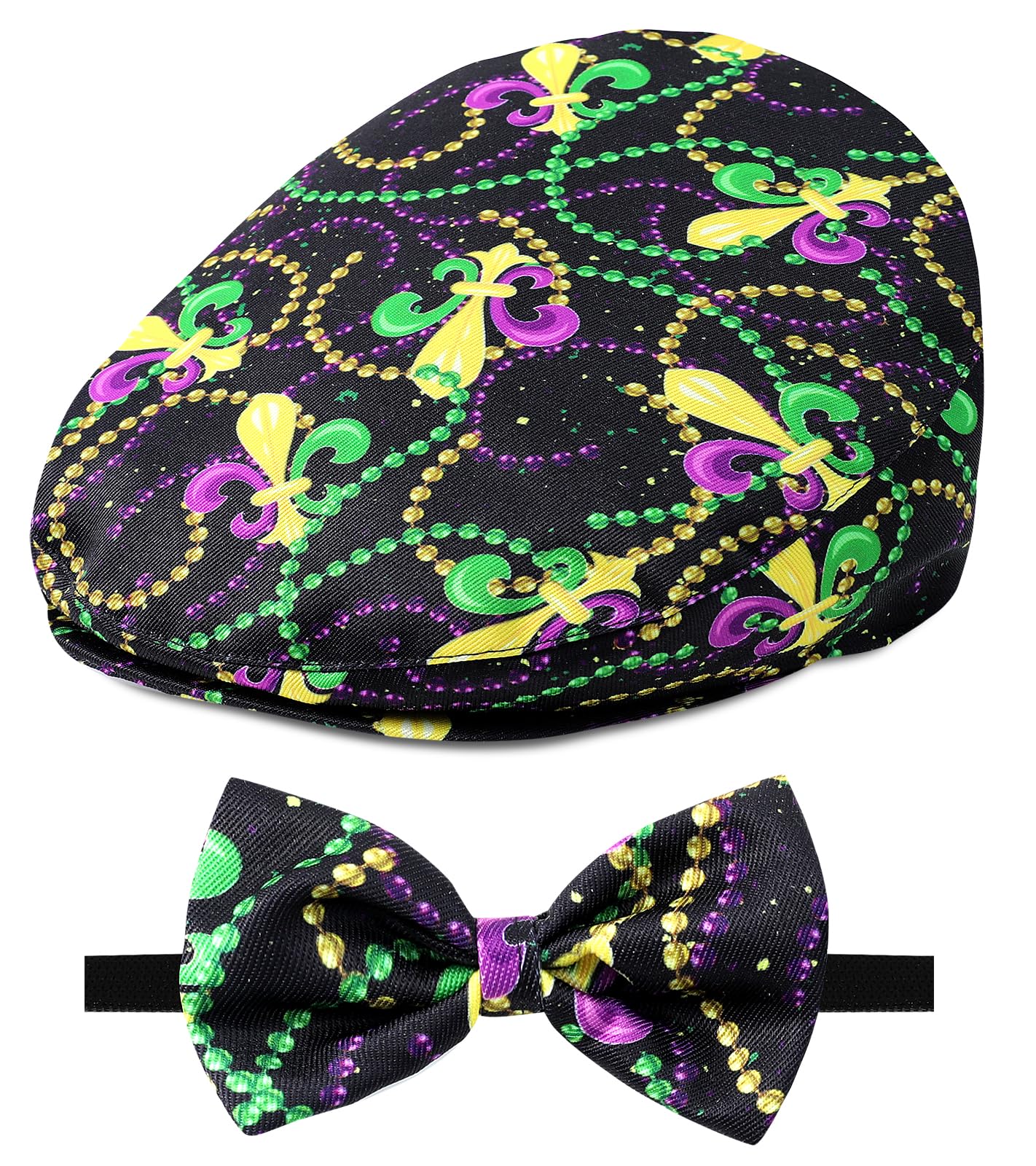 A&J DESIGN Baby Boy Driver Cap, Toddler 2pcs Newsboy Cap & Bow Tie （3 Months - 8 Years）