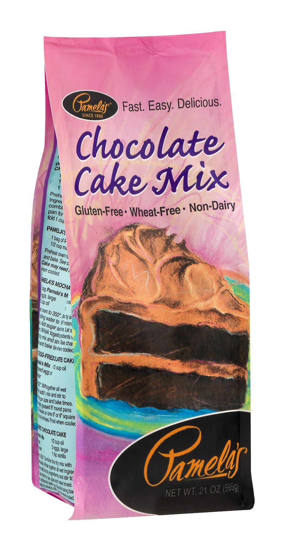 Pamela's Chocolate Cake Mix 21 OZ (Pack of 12)12