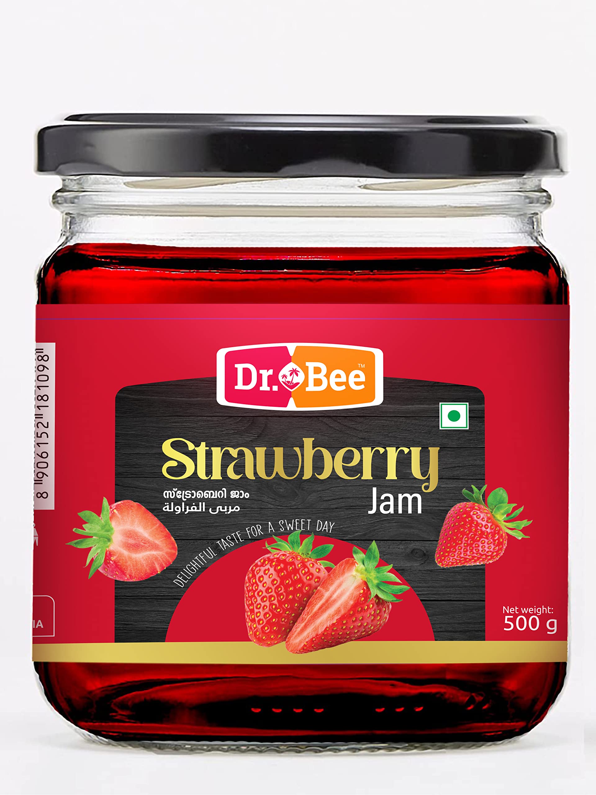Dr.Bee Strawberry Jam | 500 Grams | സ്ട്രൗബെറി ജാം | झरबेरी जैम