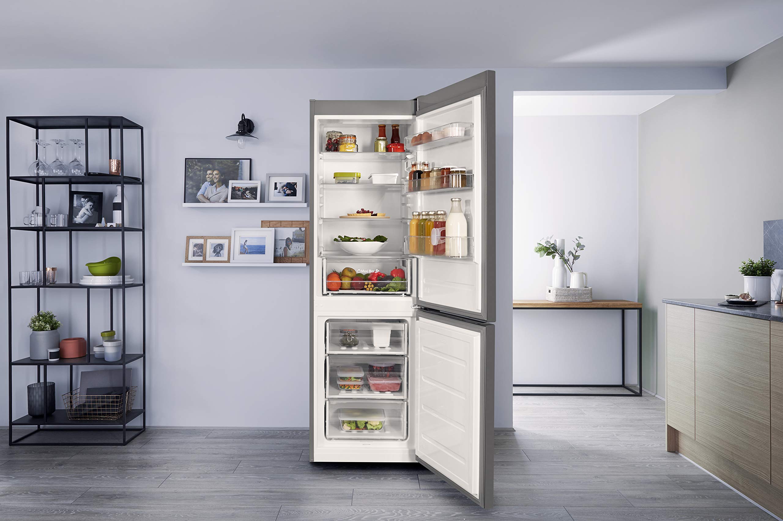 Bauknecht - Congélateur KGNF 18 A3 - Combinaison réfrigérateur-congélateur - A+++ - 189 cm de haut - Espace frais de222 l - Espace congélateur de97 L - ProFresh - NoFrost - ProTouch - Acier inoxydable