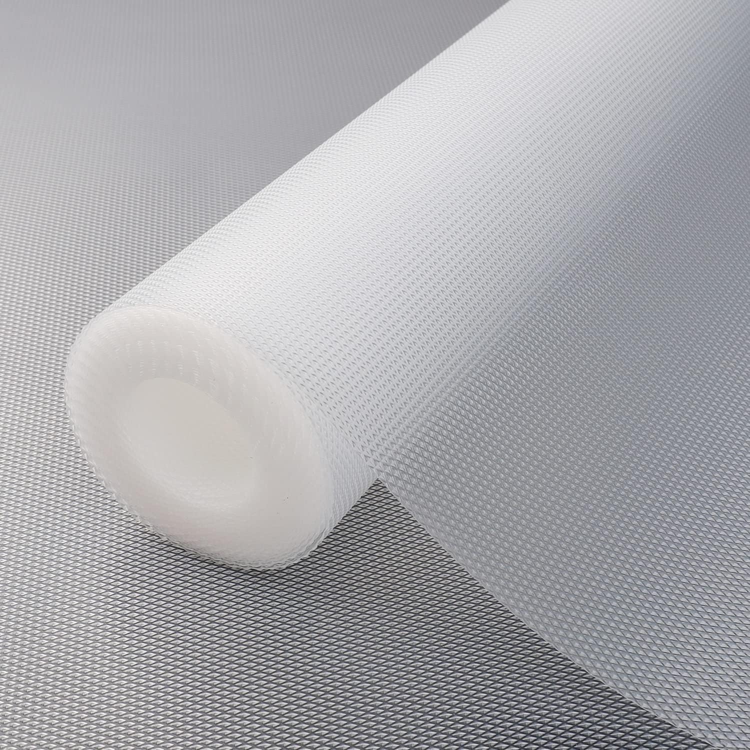ElastPro (45 cm X 10 m) Diamond Shelf Liners for Kitchen Shelves, Drawer Mat, Shelf Liner, Fridge Mats, Kitchen Cabinet Drawer Mat Liner Sheets (Diamond: Transparent)