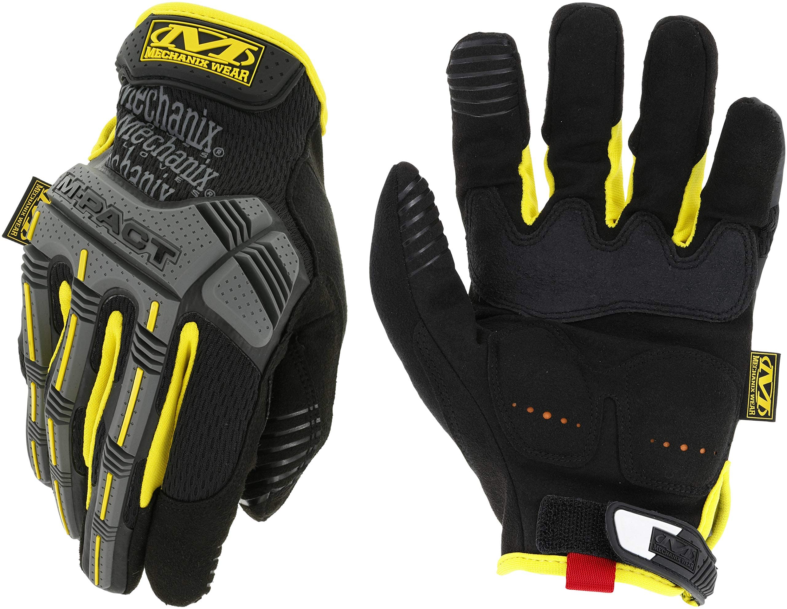 Mechanix Wear - M-Pact Work Gants (Medium, Jaune)