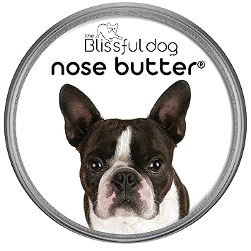 The Blissful Dog Boston Terrier Unscented Nose Butter, 4-Ounce