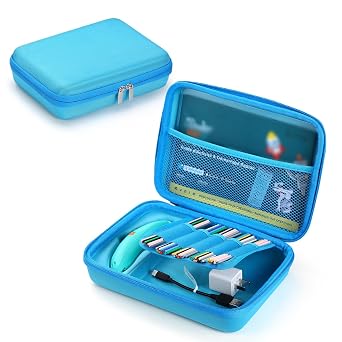 Hard Case Compatible with 3Doodler Start+ Essentials 2023 for 3D Pen Set for Kids, Art Activity Set Carrier Case for Printing Filament Refill and USB Charger,Blue Box Only