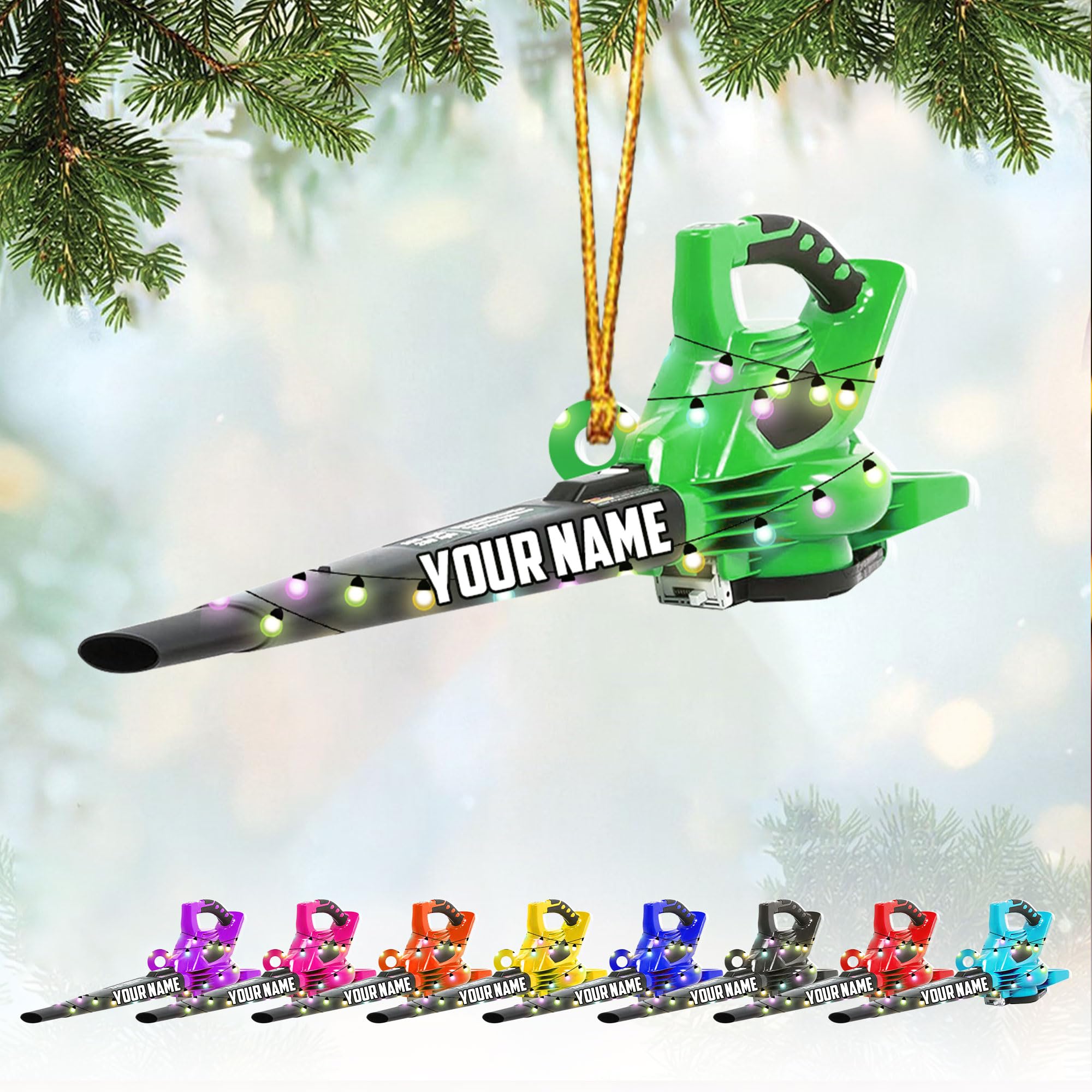 Personalized Leaf Blower Ornament 2025 Custom Leaf Blower Christmas Ornaments, Leaf Blowers Ornaments Leaf Blowers Ornament for Christmas Tree Decor