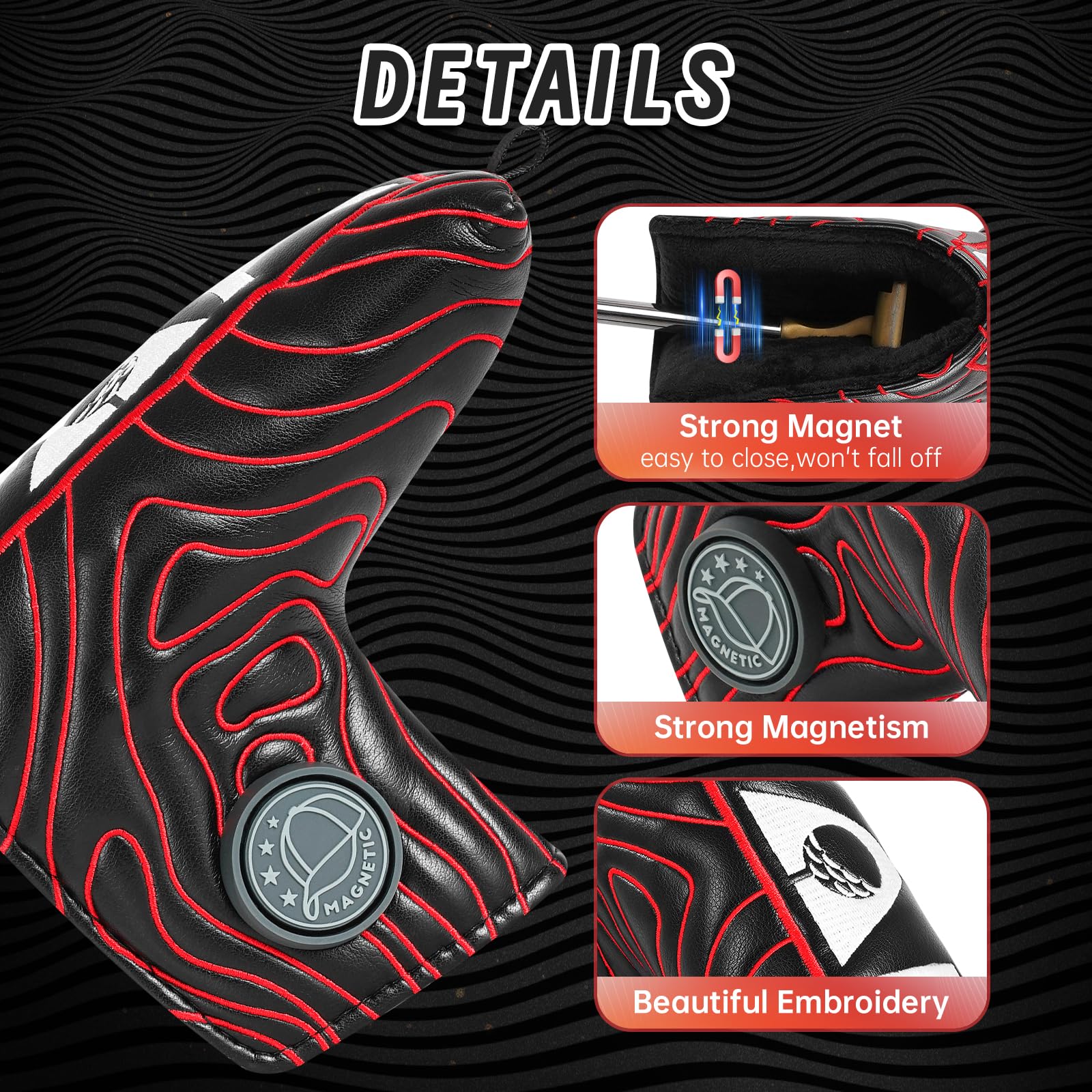 MamimamiH - Copritesta per putter con teschio da golf, per Scotty Cameron TaylorMade Odyssey
