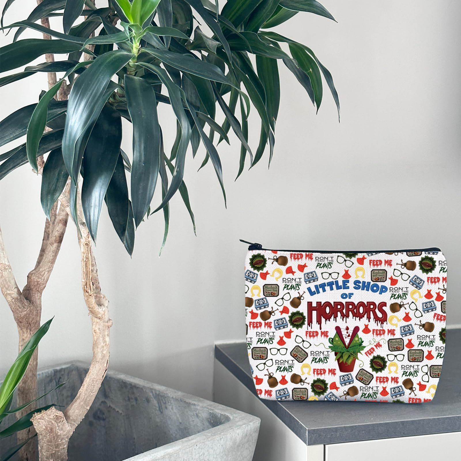 Horror Lover Gift Scary Movie Gift Little Shop Horror Movie Makeup Bag Scary Lover Gift (Little Shop Bag EU) - Image 3