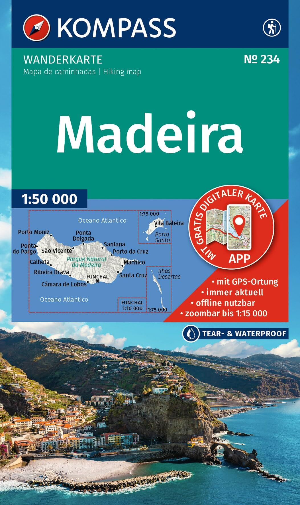 Madeira 50T WK 234: Hiking and cycling map in one