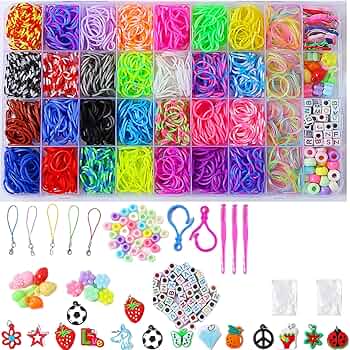 Amazon.co.jp: 2200+ ラバーバンドブレスレットキット 子供用のルーム