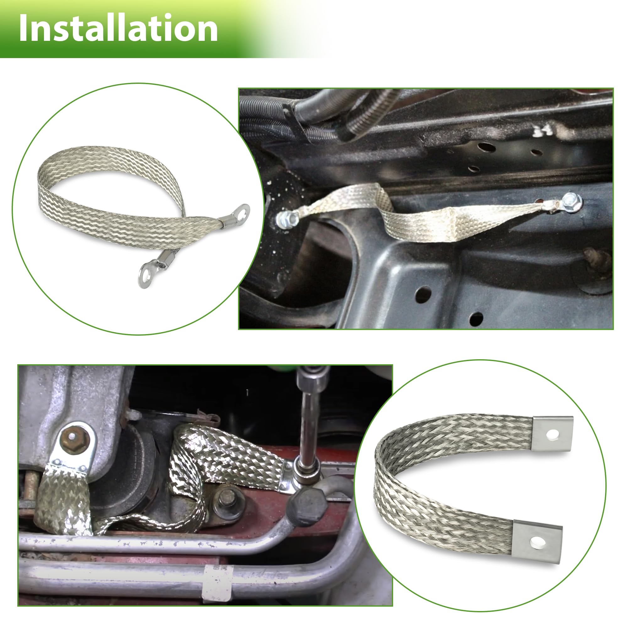 Ford F350 engine to frame ground strap and battery chassis ground cleaning and maintenance