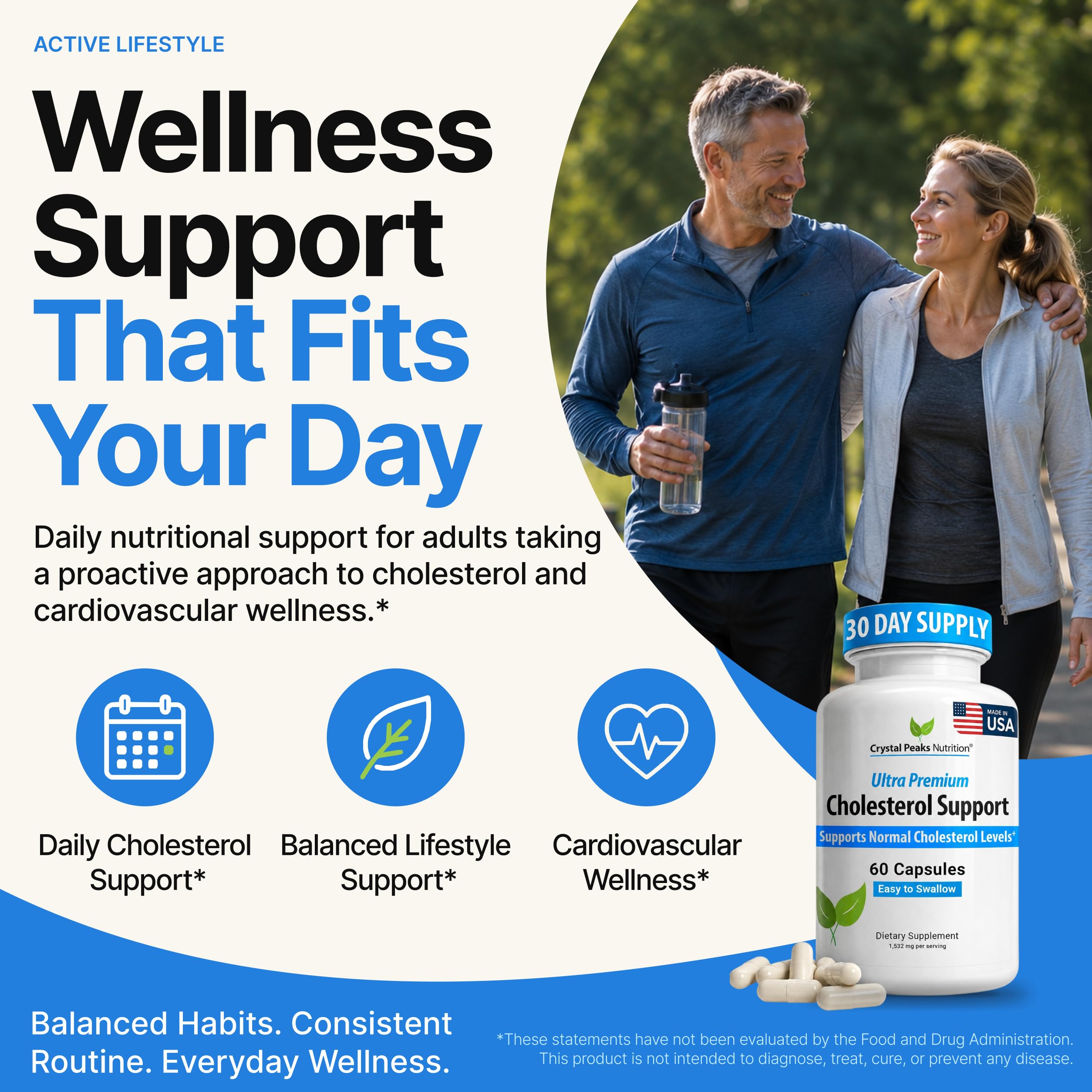 Cholesterol Supplement - All-Natural Ingredients to Support Normal Colesterol Levels. Supports Optimal Circulation. 60 Capsules — Amazon image 7