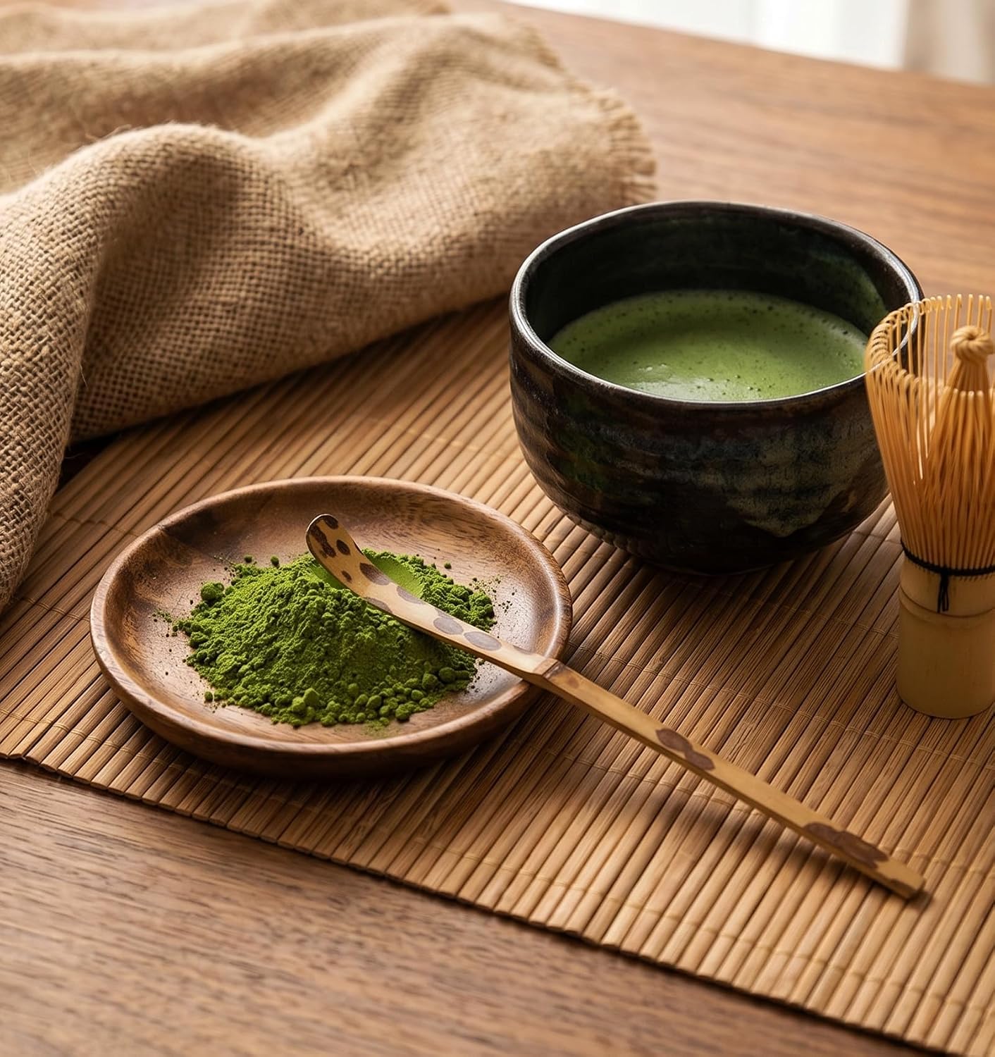 3 Pcs Matcha Scoop, 3 Styles Bamboo Matcha Wooden Spoon for Tea Powder