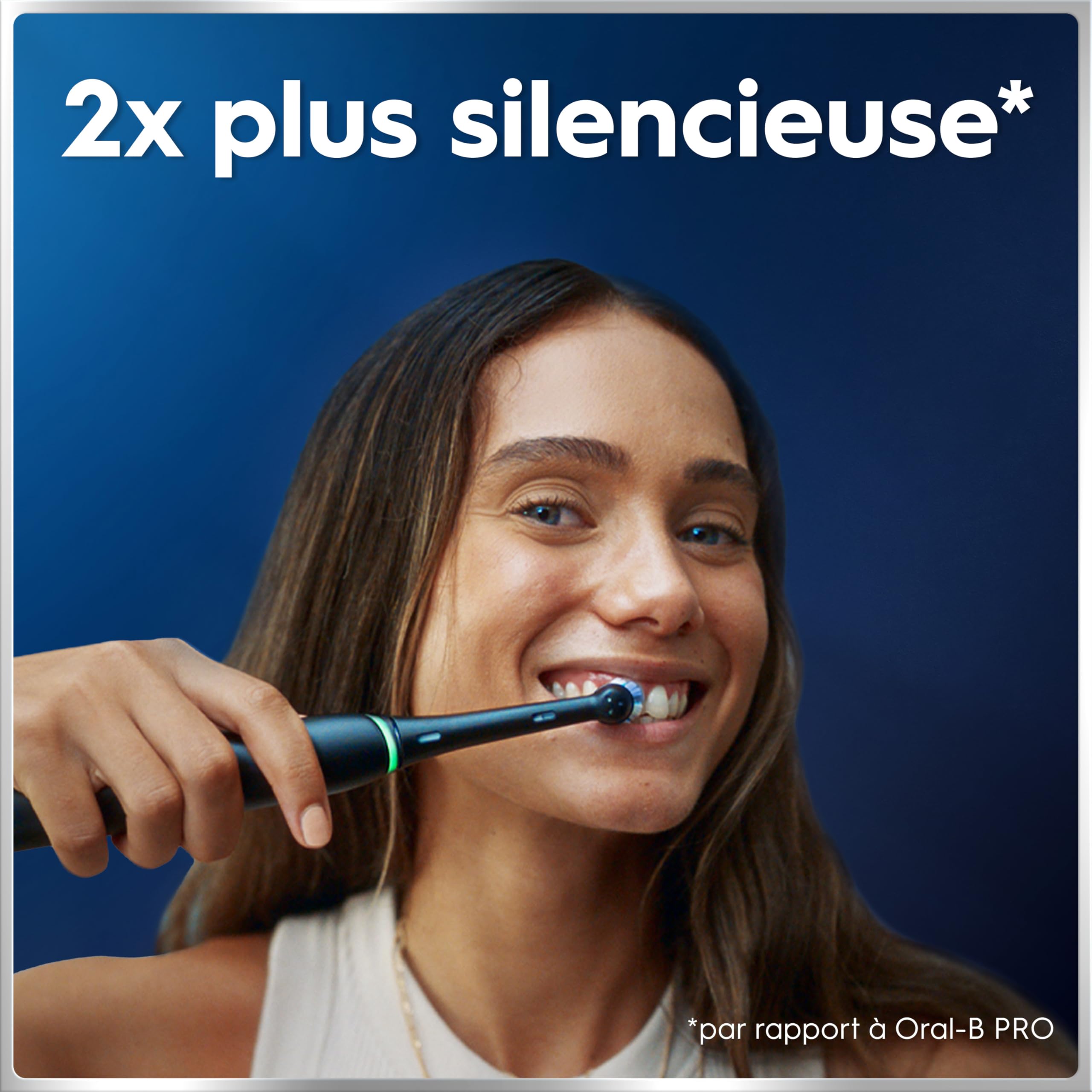 Oral-B Brosse à Dents Electrique iO 6, 3 Brossettes de Rechange, Noire – 5 Modes de Brossage dont Blancheur et Soin des Gencives, Capteur de Pression, Batterie Rechargeable, Etui, en Carton