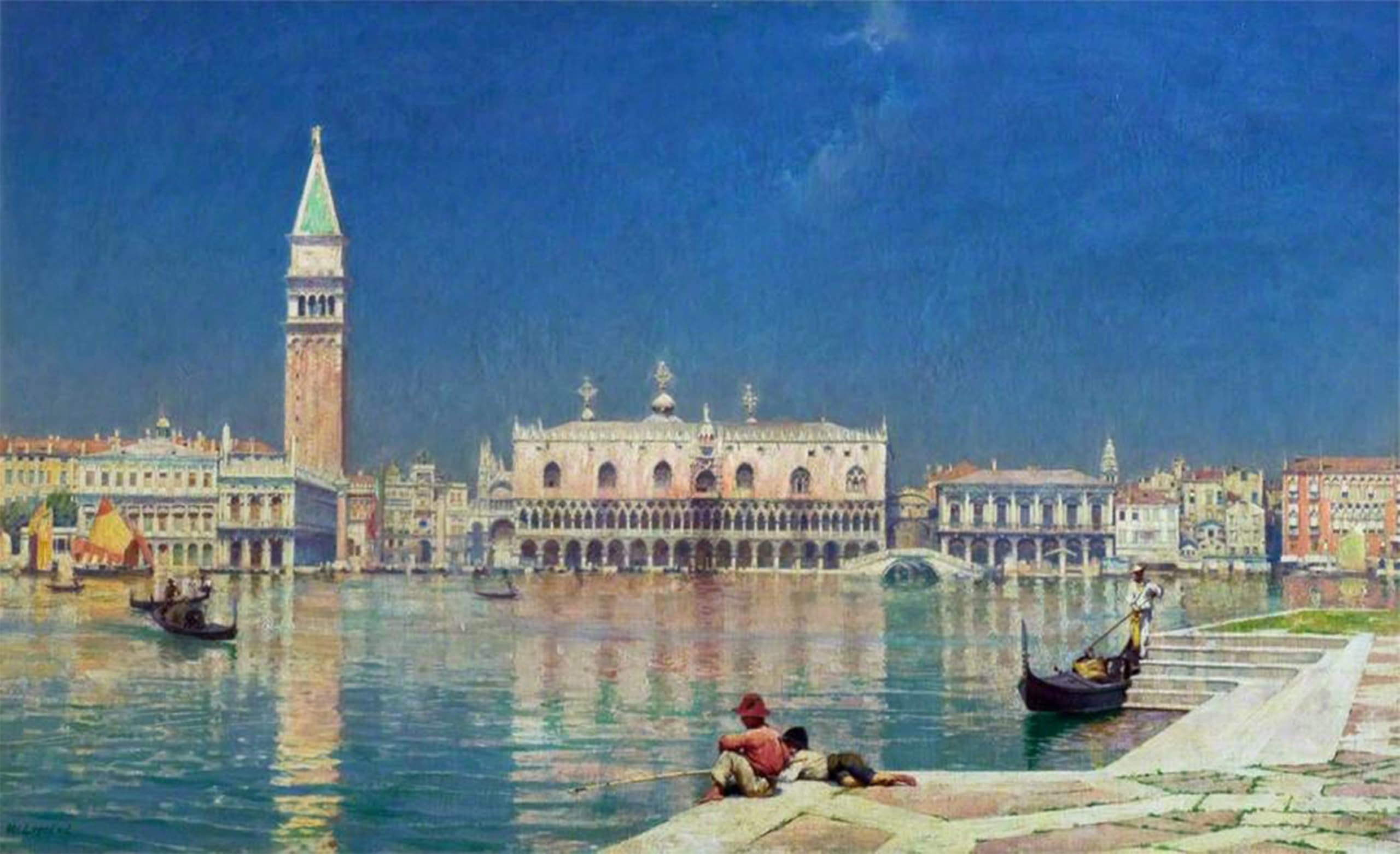 POSTERIIk Vintage Print Pop Art Landscape Artwork by William Logsdail Art Prints for Office Home Decor 60x90cm