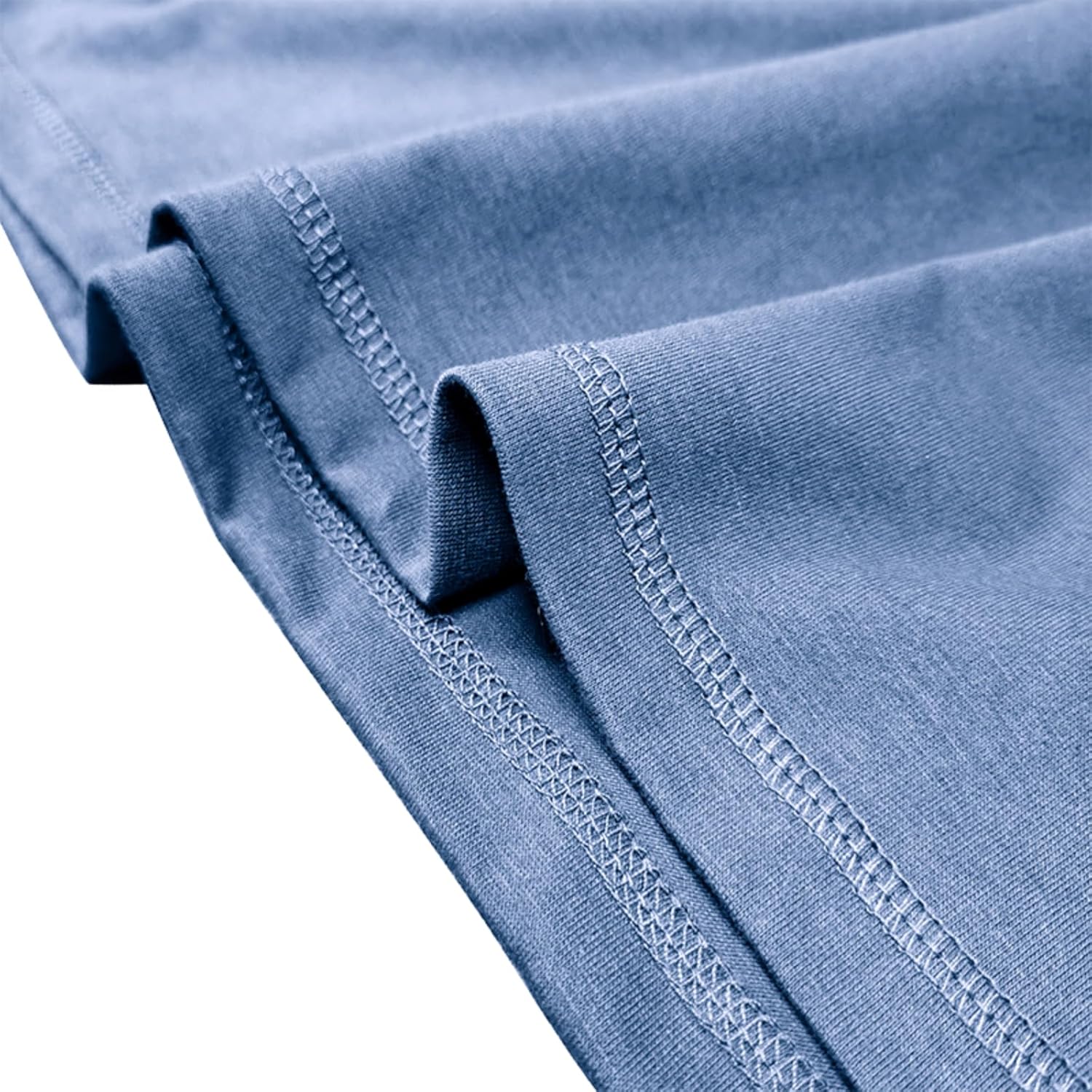 Mens Short Sleeve Shirts Casual Cotton Henley Shirts Slim Fit Summer Classic T-Shirts - Image 2