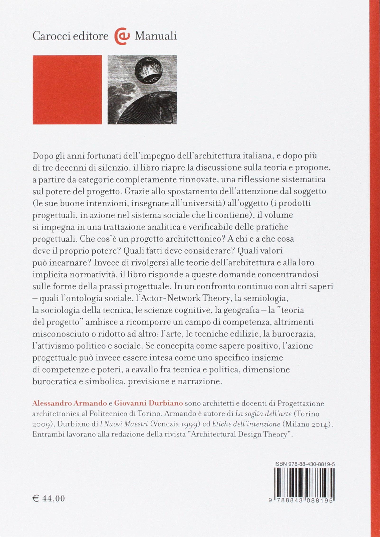 Teoria del progetto architettonico. Dai disegni agli effetti