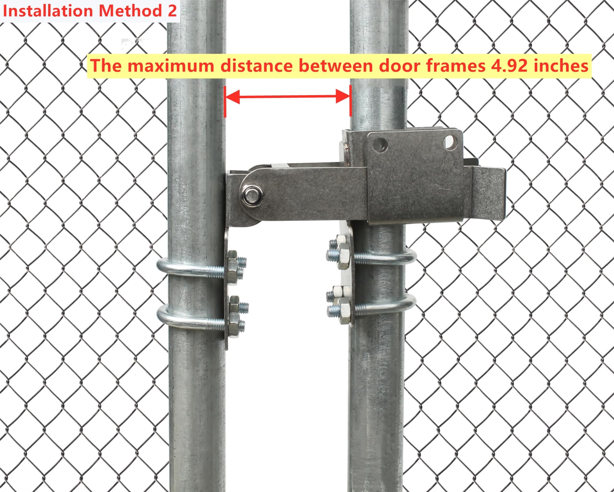 Swing Chain Chain Link Fence Double Gate Latch - Fits 1-5/8