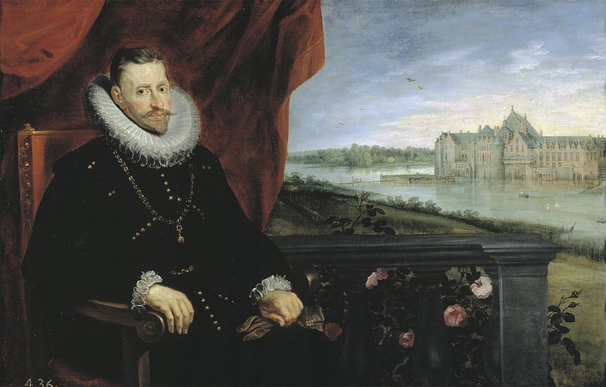 POSTERIIk Vintage Art Print Images Pictures Print Portret Van Aartshertog Albert Van Oostenrijk by Jan the Elder Brueghel Modern Colour Posters for Office Home Decor 60x90cm