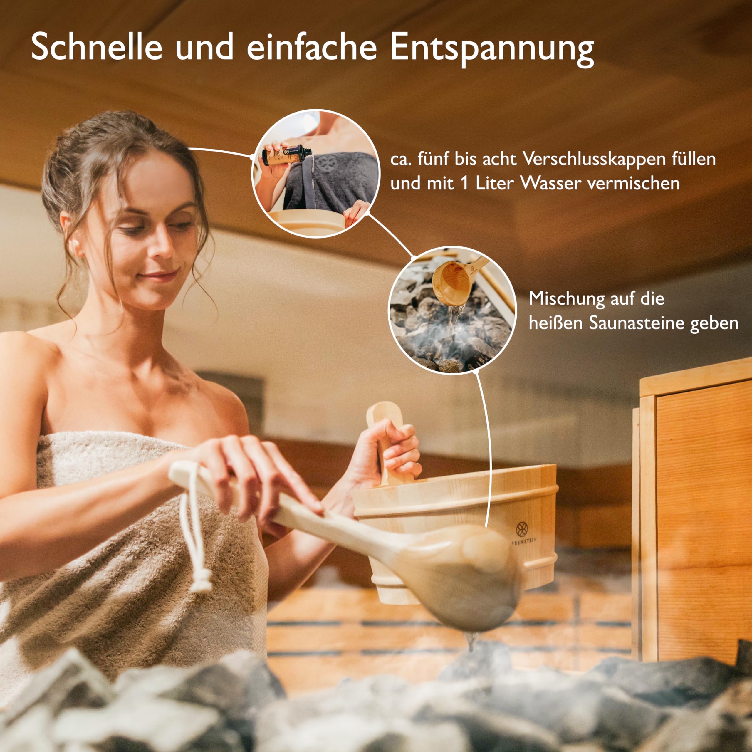 Liebenstein® BIO Saunaaufguss SET “Wohlfühl-Trio” [3x100ml Sauna Aufgussmittel] mit 100% naturreinen Bio Ölen - regional und nachhaltig - Schwarzwald Sauna Set für ein intensives Dufterlebnis