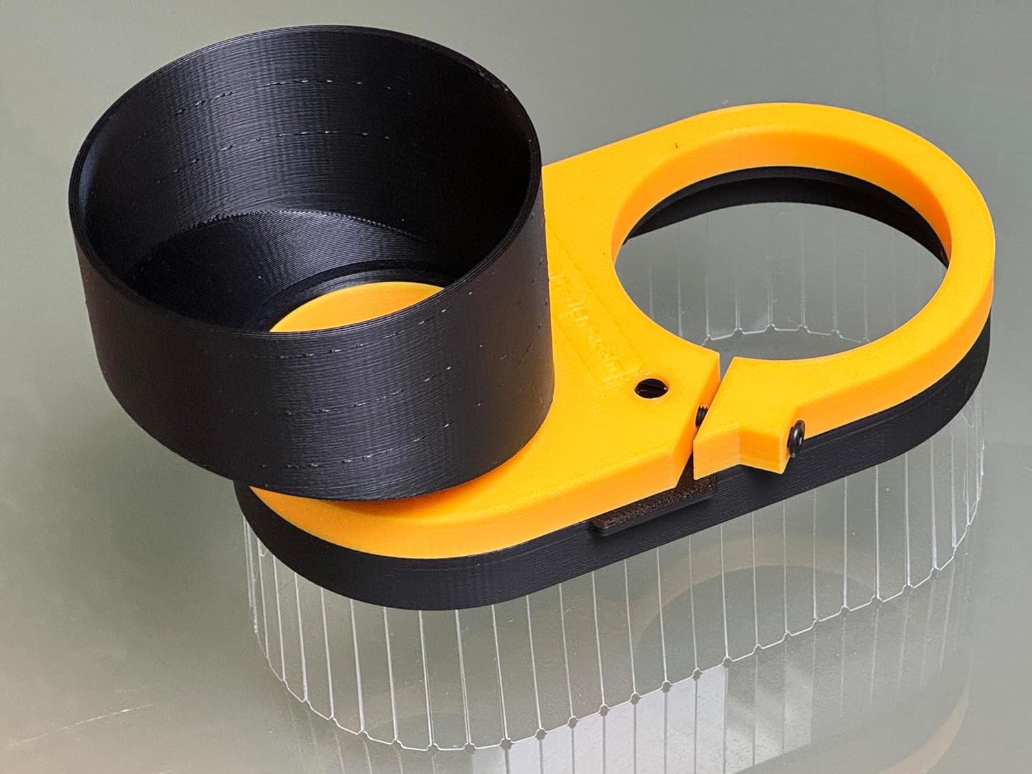 Generic Clear Dust Boot/Shoe for CNC milling machine - 4 inch vacuum port. (CUSTOM spindle/router dia.)