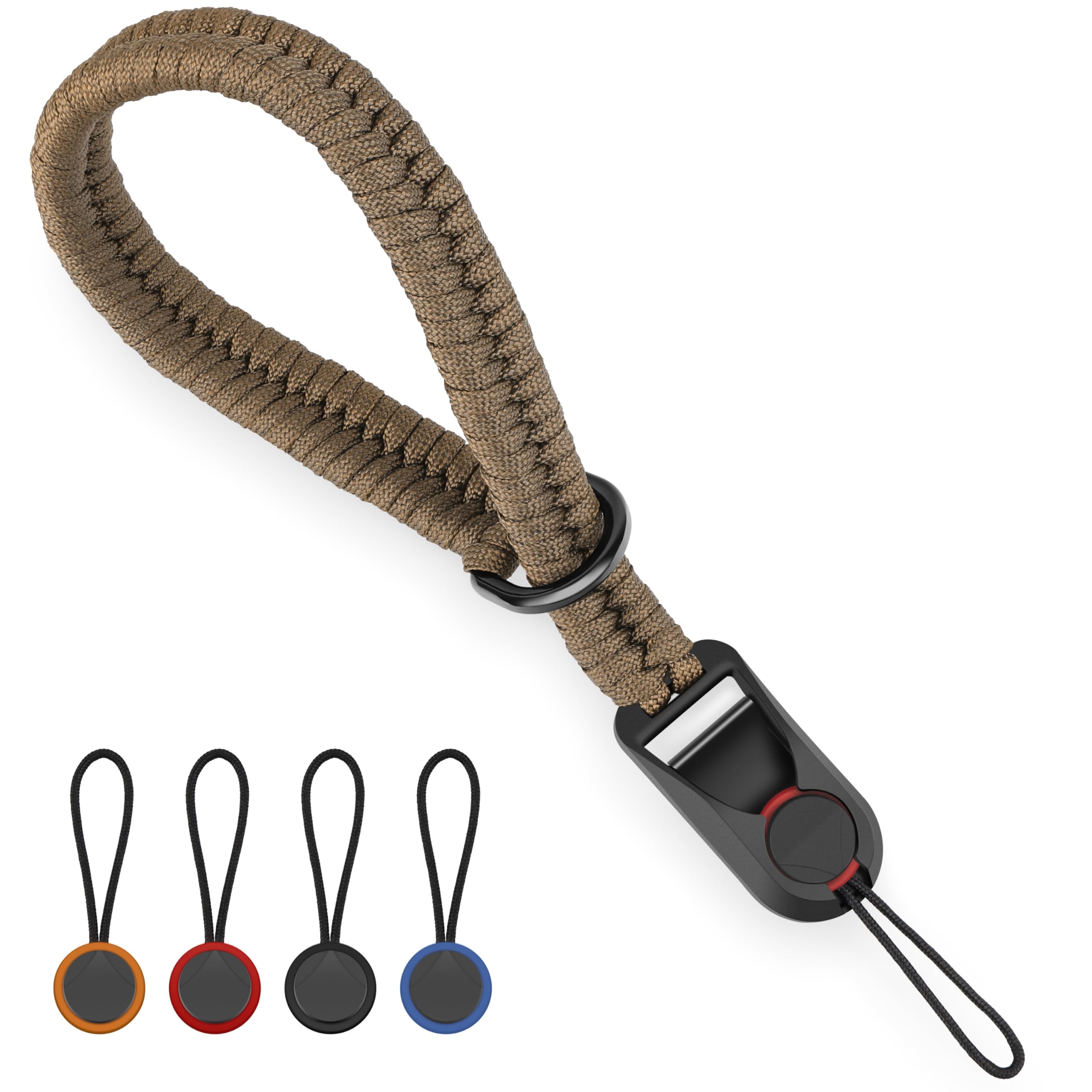Sunya Unisex Brown Lpd Camera Wrist Strap For Photographers With Quick Release Buckle Paracord Rope Camera Hand Strap Compatible For Dslr Or Mirrorless Camera