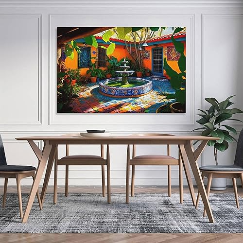 Miniatura 5 de ForGue Póster mexicano para pared de jardín mexicano Art Deco Póster de pintura de arte mexicano, póster de arte mexicano, póster de arte de pared