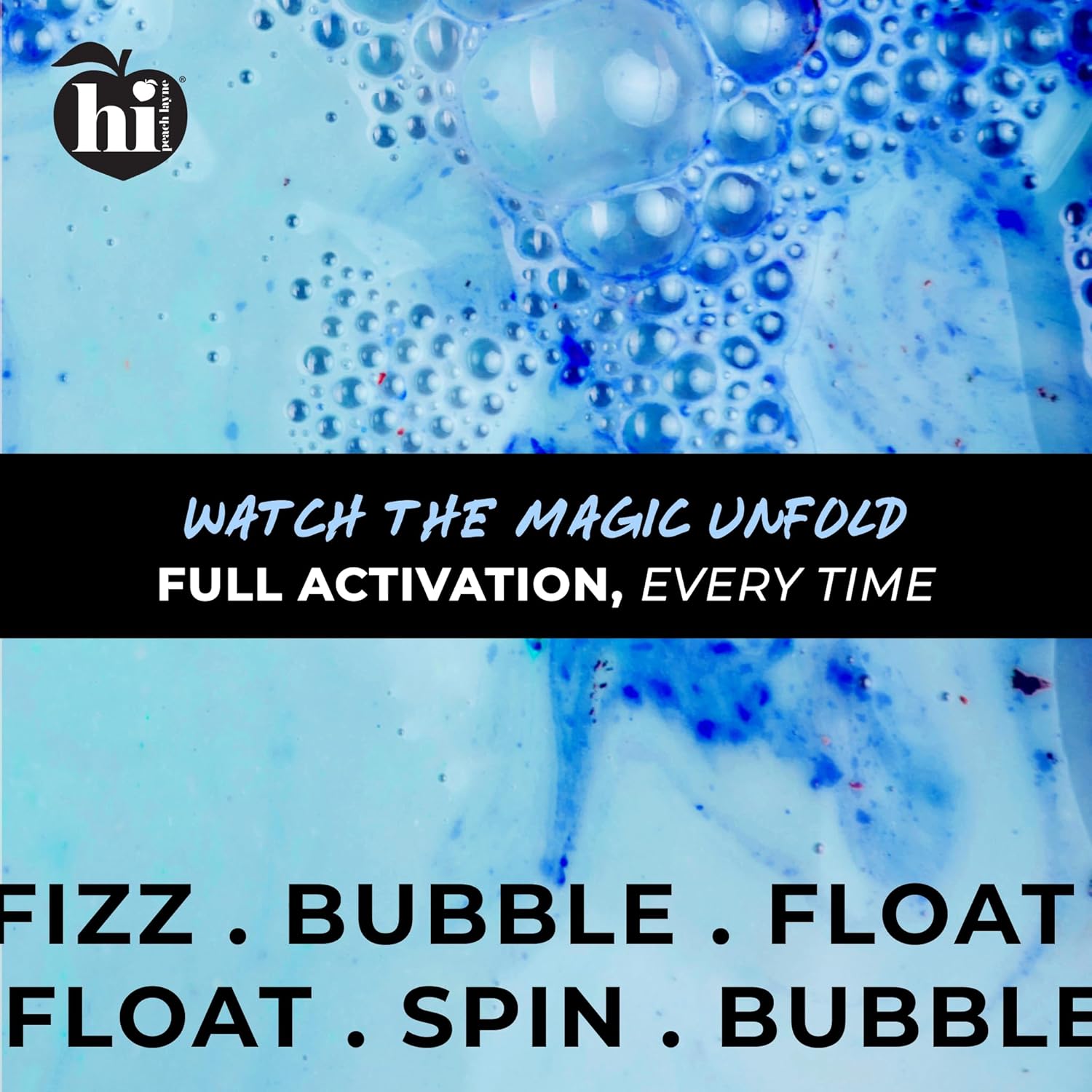 Hi Peach Layne Ocean Air Bath Bombs 12-Pack (3.5 oz Each) – Vegan, Clean Beauty Spa Gifts for Women & Kids, Fun Fizzing Bath Bombs for Girls - Image 5