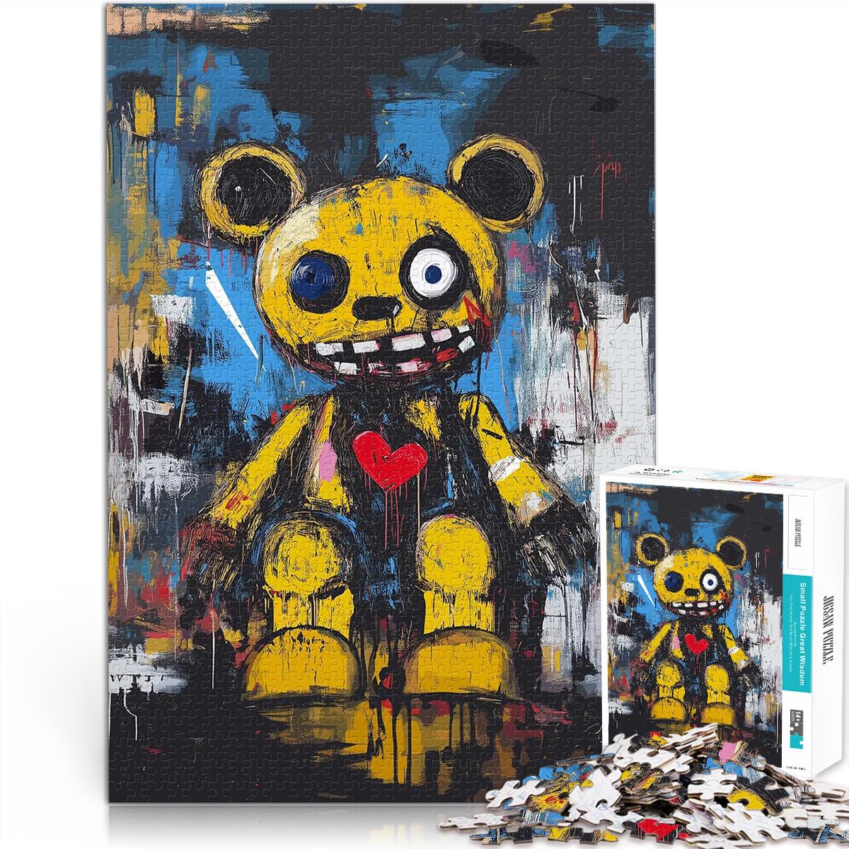 teenager Jigsaw Puzzles 2000 Pieces Here Teddy Learning Educational Toys Family Games 70x100cm Suitable for couples for 14+ — image 1