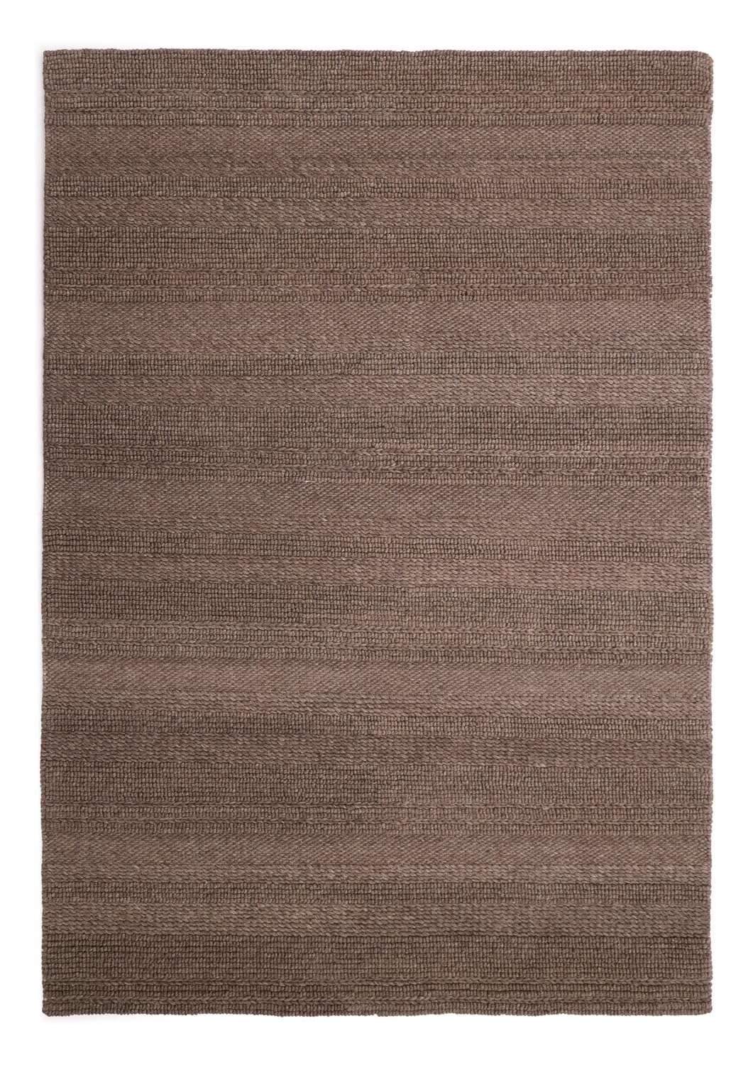 Lord of Rugs Tapis en laine tissée à la main pour salon, chambre à coucher, couloir - Tapis traditionnel rustique et luxueux en laine tissée à la main - Marron - Taille S : 80 x 150 cm